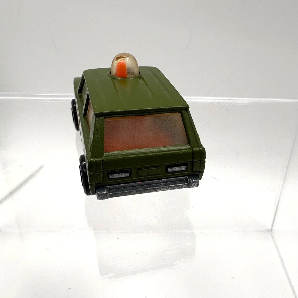 Matchbox Rolamatics No 20 Police Patrol Military Ambulance Olive Green 1975 UK